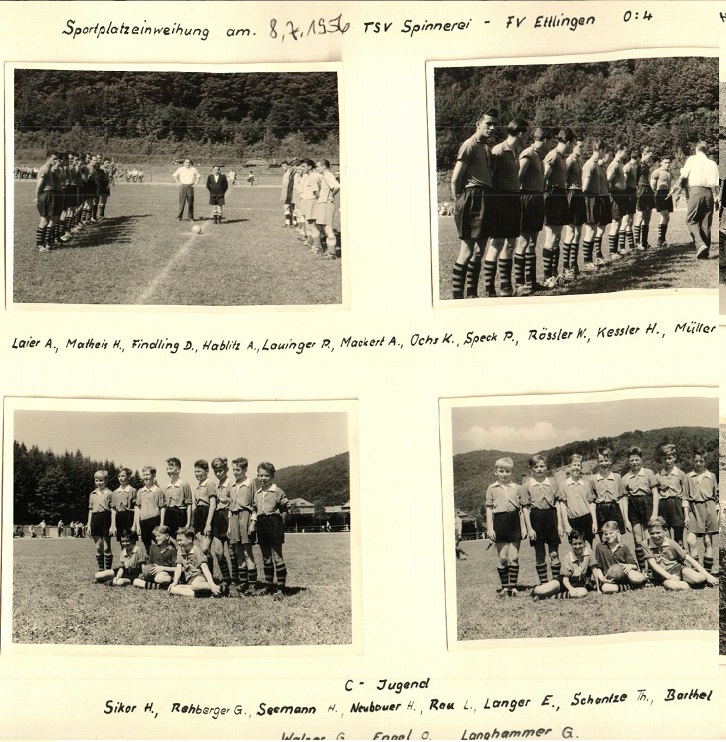 Sportplatz Einweihung 1956